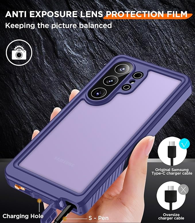 Temdan Designed for Samsung Galaxy S26 Ultra Case Waterproof, Built-in Lens & - Image 8