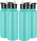 VEGOND 40 oz Insulated Water Bottle Bulk Stainless Steel Metal Water Bottles by VEGOND