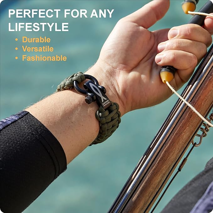Savior Survival Gear Paracord Watch Band, Compatible - Image 5