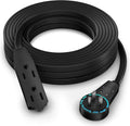Maximm Cable 30 Ft 360° Rotating Flat Plug Extension Cord, 16/3 AWG Multi 3 by MaximmCable