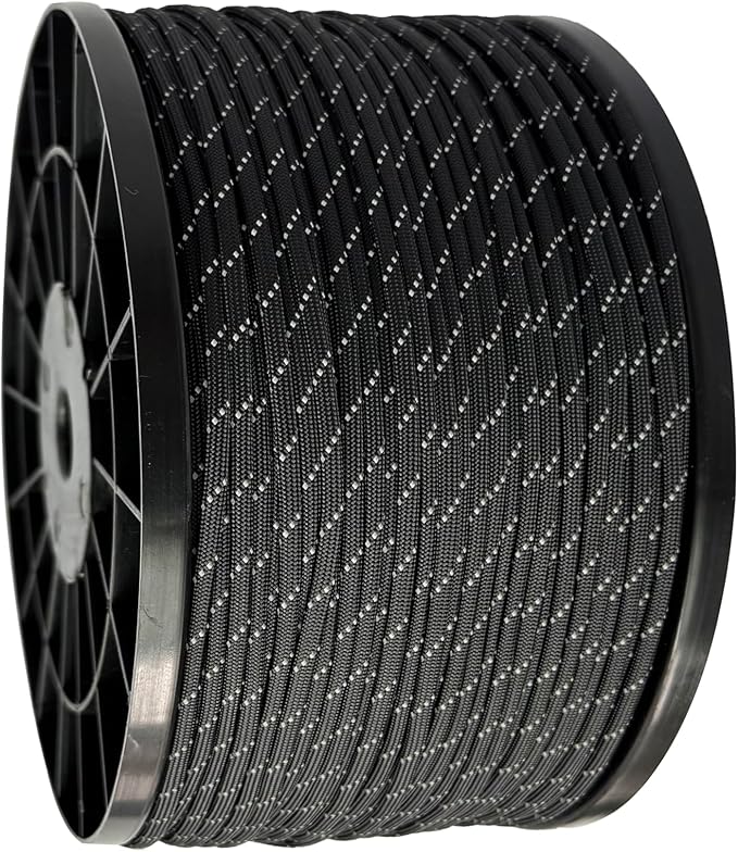 Reflective Paracord 550 lb, 7 Strand Paracord Rope 1000ft 4mm, Nylon Parachute - Image 2