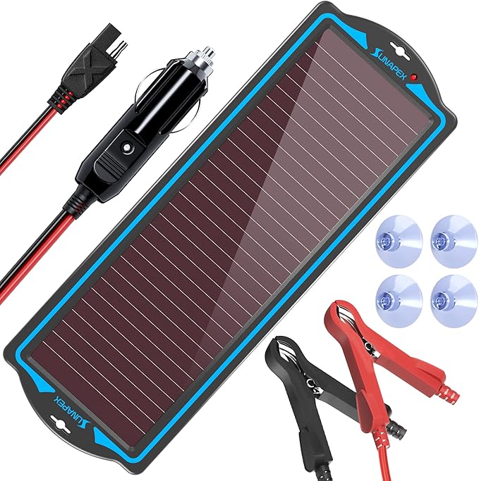 SUNAPEX 12V Solar Battery Charge: Waterproof Portable Solar Panel Kit by SUNAPEX-PASSINGTHEJOY
