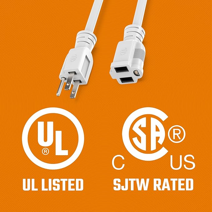 Heavy Duty Outdoor Extension Cord/Wire Power Cable, Indoor/Outdoor Power Cord - Image 6