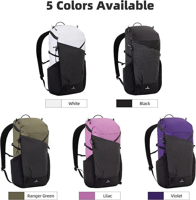 Thous Winds Ultralight Backpack, 20+5L Waterproof Hiking Daypack, EPX200 Fabric - Image 7