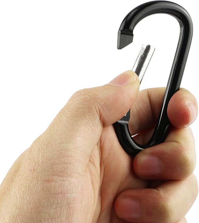 SWATOM Aluminum Carabiner Clip Snap Hook Keyring 1.5/1.9/2.2/2.4/2.8 Inch - Image 5