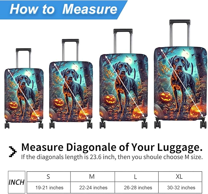 Luggage Cover Protector for 30-32 Inch Suitcases, TSA Approved Elastic Travel - Image 2