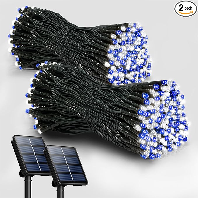 Selarlyt 2 Pack Solar Christmas Lights Outdoor, 72FT 200 LED Solar String Lights by SelarlytLighting