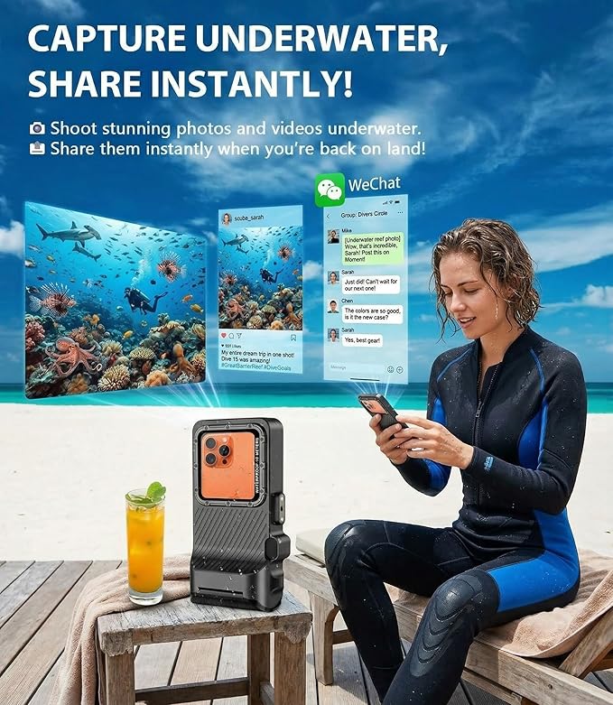 Diving Phone Case for iPhone 17 16 15 14 13 Pro Max Galaxy S25 S24 S23 Ultra - Image 7