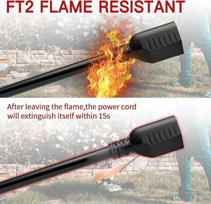 Skrizcable 16/3 50 FT Outdoor Extension Cord Waterproof, Weatherproof & Flame - Image 3