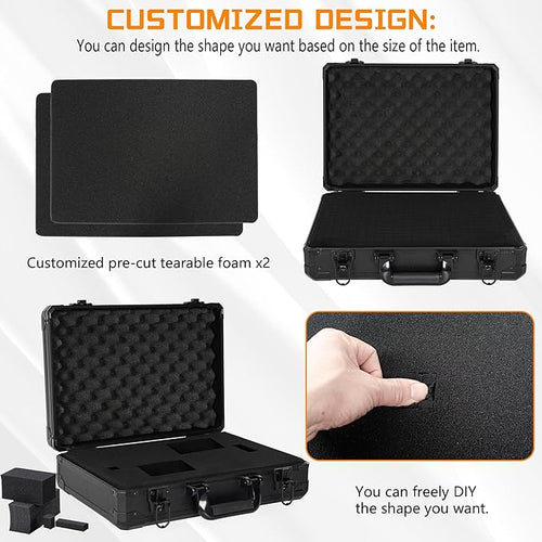 17 Inch Aluminum Carrying Case 17 X 12 X 6 Inch Ideal - Image 2