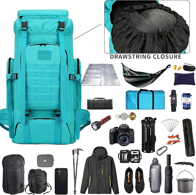 Hiking Backpack for Men 70L/100L Camping Backpack Military Rucksack Molle 3 - Image 4