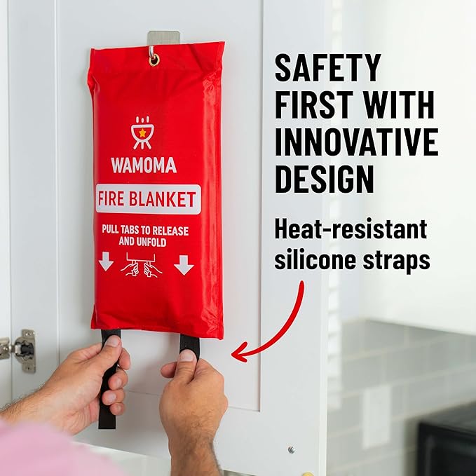 Fire Suppression Blanket with Hooks - Image 2