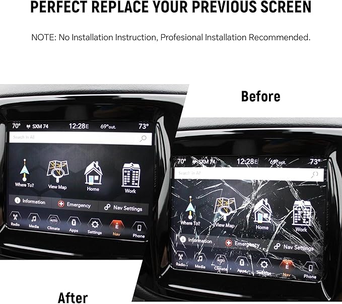 7" Uconnect Screen Replacement LCD Display Digitizer - Image 6