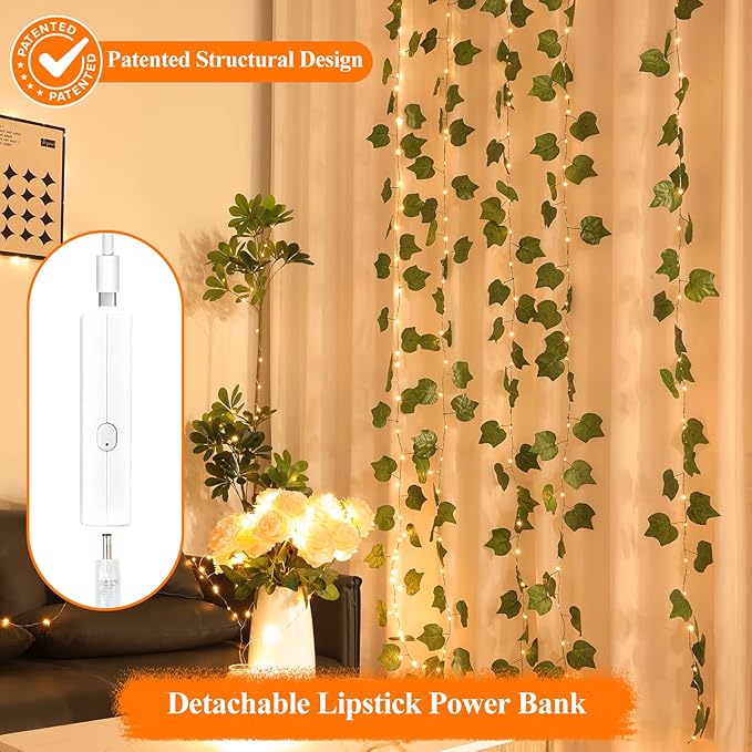 Lakumu 33FT 100 LED Fairy Lights: Rechargeable Battery Operated, Timer - Image 6