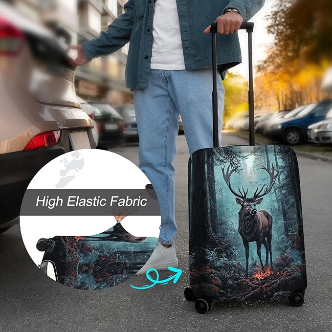 Luggage Cover Protector for 26-28 Inch Suitcases, TSA Approved Elastic Travel - Image 4