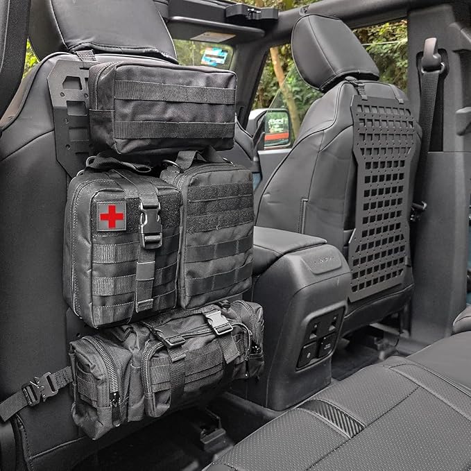 MAIKER 2pcs Tactical Seat Back Molle Panel Compatible by MAIKEROFFROAD