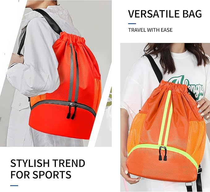 JELUTAR Drawstring Backpack Gym Bag - Image 6