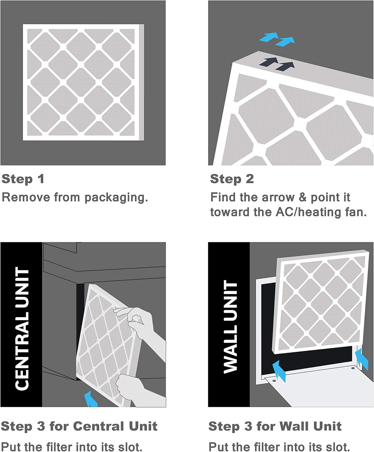 15x20x1 AC and Furnace Air Filter by Aerostar - MERV 8, Box of 12