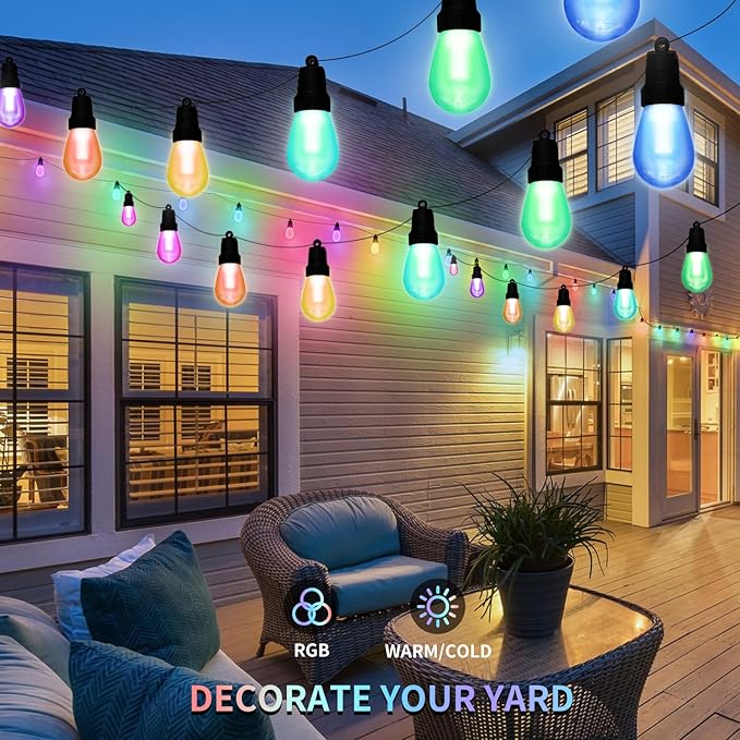 Outdoor String Lights 27FT, Outdoor Lights - Image 7