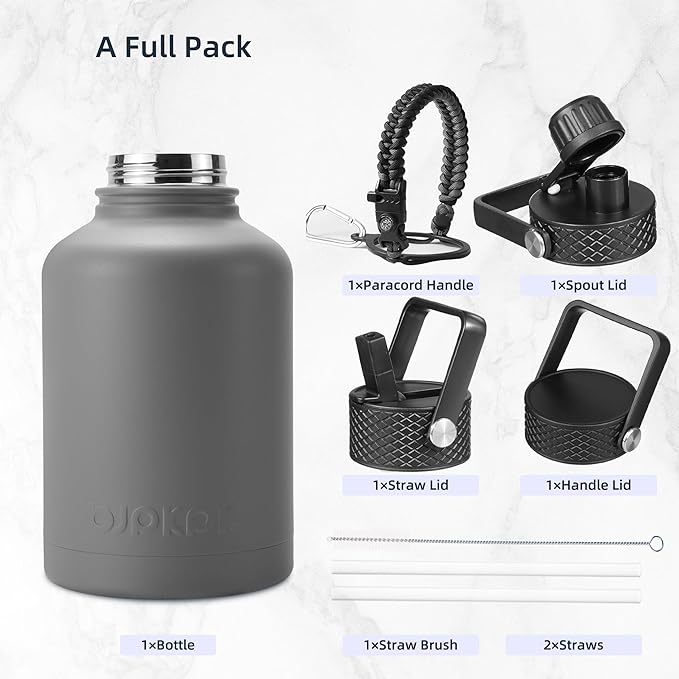 BJPKPK 50oz Stainless Steel Insulated Water Bottle, Vacuum Water Bottle - Image 4