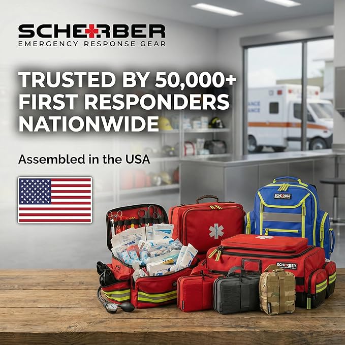 Scherber Fully-Stocked Premium First Responder Backpack | EMT/EMS Medic Trauma - Image 10