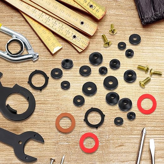 XBVV 158 Pcs Faucet Rubber Washers and Garden Hose Gasket Assortment Kit - Image 7