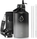 Insulated Water Bottle 64 oz by BUZIO