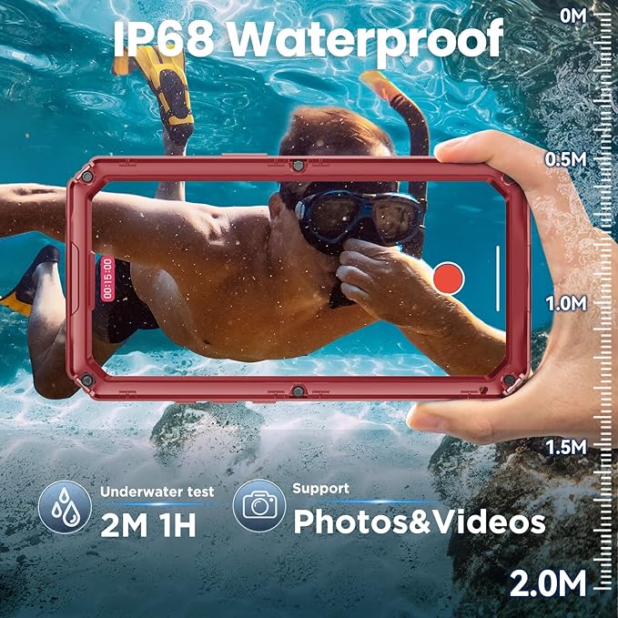 Mitywah Waterproof Case for iPhone 17 Pro Max, Rugged Metal Case - Image 3