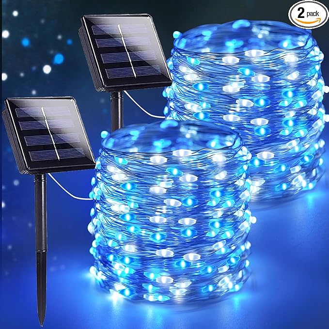 Extra-Long 144FT Solar String Lights by SANJICHA