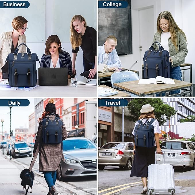 LOVEVOOK Laptop Backpack for Women Work Travel Backpack College Backpack Purse - Image 5