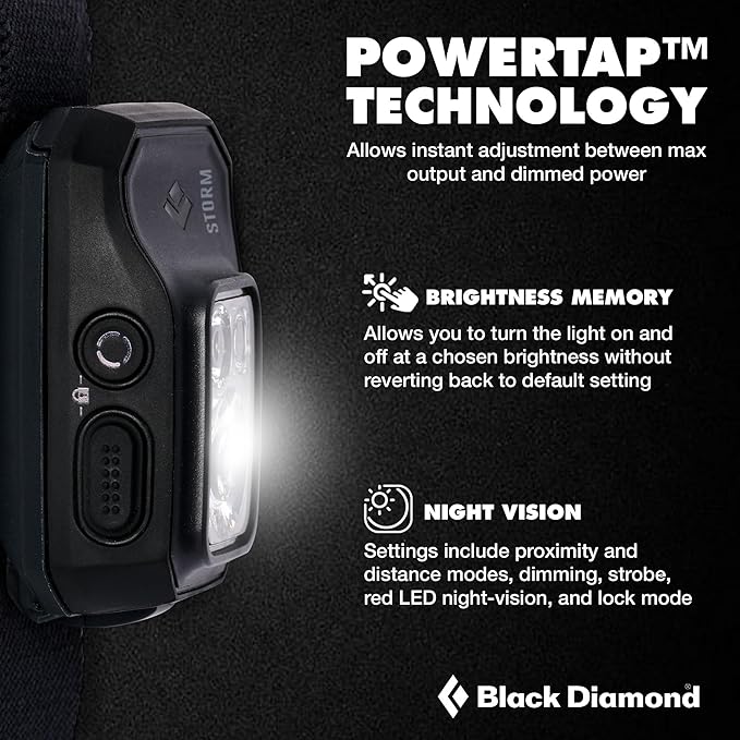 BLACK DIAMOND Storm 450 Headlamp | 450 Lumens Brightness | Waterproof & - Image 3