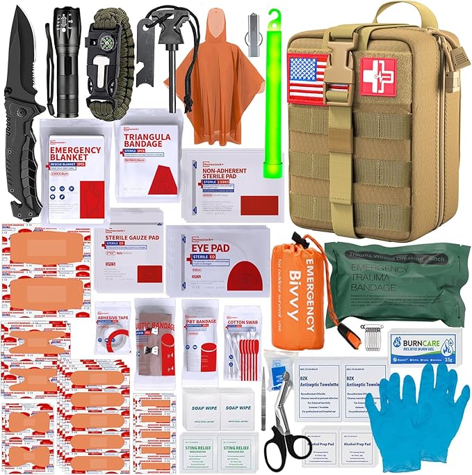 Survival First Aid Kit Outdoor Molle System by Homestockplus