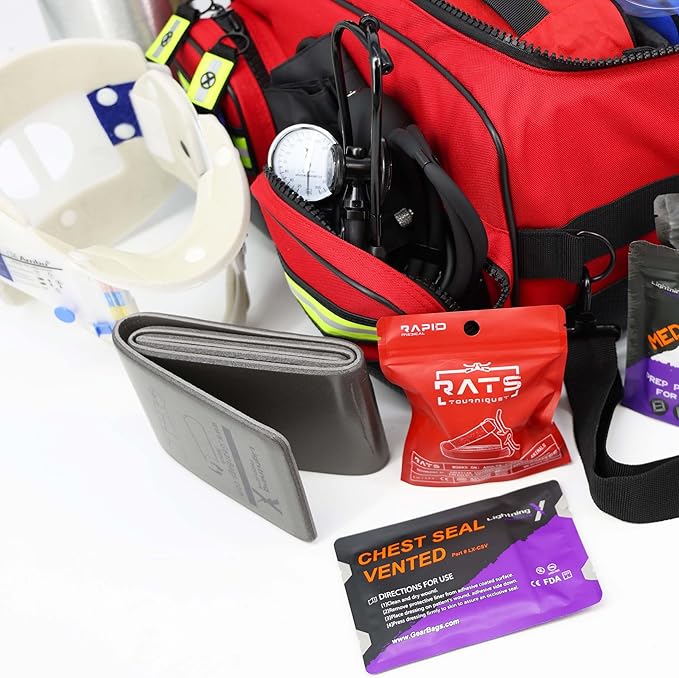 Lightning X Fully Stocked X-Tuff Modular Oxygen Trauma Bag w/Removable - Image 8