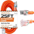 IRON FORGE CABLE 12 Gauge Extension Cord 25 Ft Lighted End by IronForgeCable