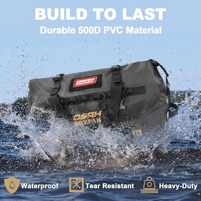 OSAH DRYPAK Waterproof Duffel Bag 25L/40L/60L – Heavy-Duty Motorcycle Tail Bag - Image 4