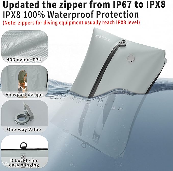 Reusable Vacuum Bags for Travel, Professional Waterproof IPX8 Vacuum - Image 3
