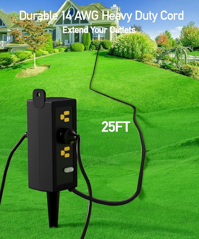 Outdoor Power Strip Weatherproof, ZZJ IP69 Grade Waterproof Surge Protector - Image 7