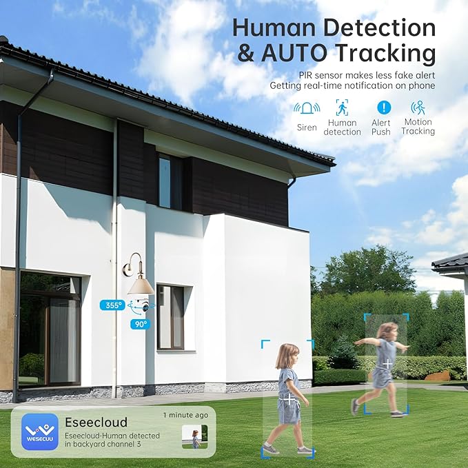 WESECUU Light Bulb Security Camera -5G& 2.4GHz WiFi 2K Security Cameras - Image 3