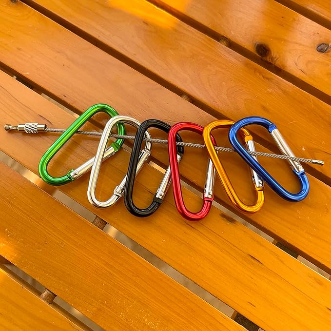 30PCS Aluminum Carabiner Clips - Image 7