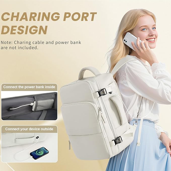 Sinaliy Travel Backpack, Carry on Flight Approved Backpack - Image 3
