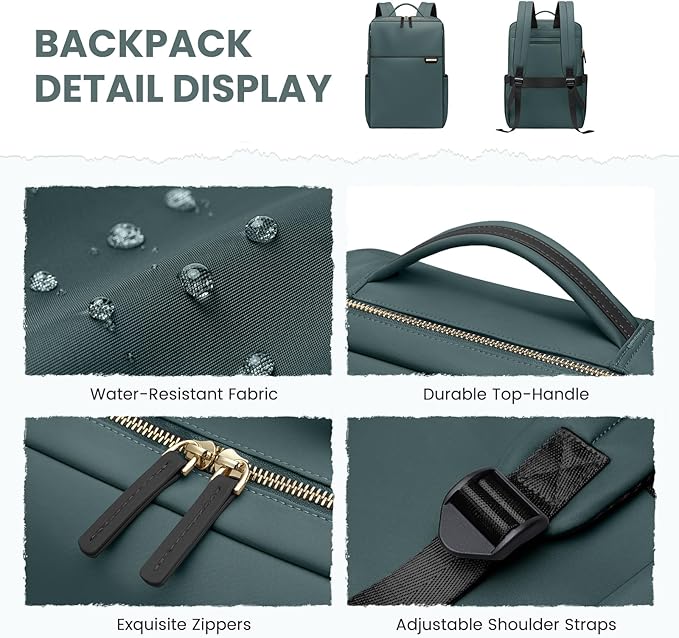 Laptop Backpack for Women, Work Business Traval Computer Backpacks - Image 6