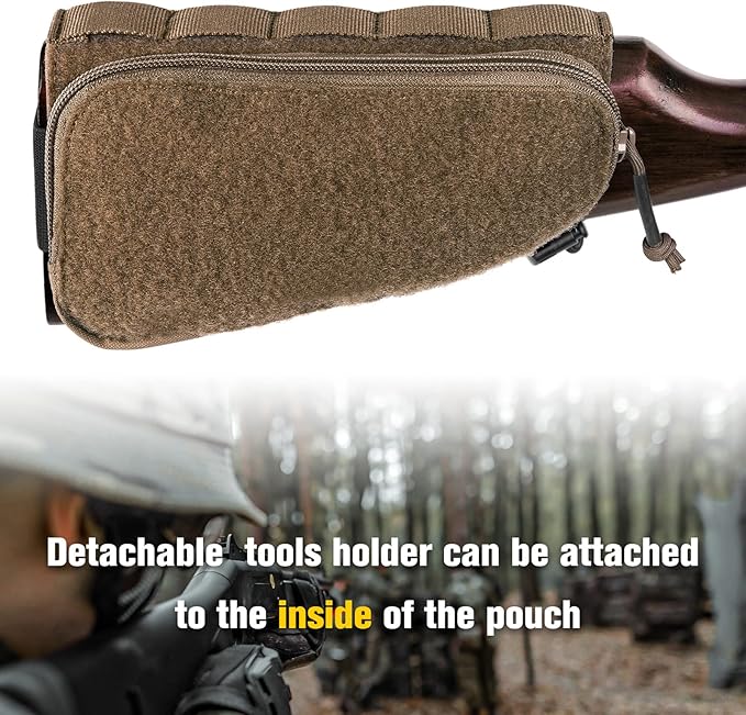 PETAC GEAR Tactical Buttstock Rifle Stock Pack/Adjustable Shell Holder Cheek - Image 2