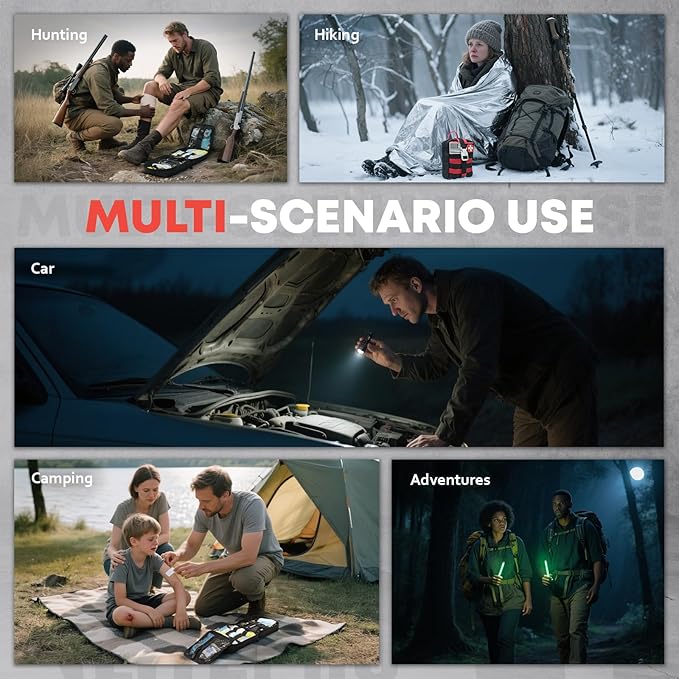 242Pcs Survival First Aid Kit Molle System IFAK Medical Kit - Image 8