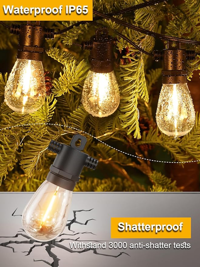 Svater Outdoor String Lights 300 FT, Patio Lights - Image 2