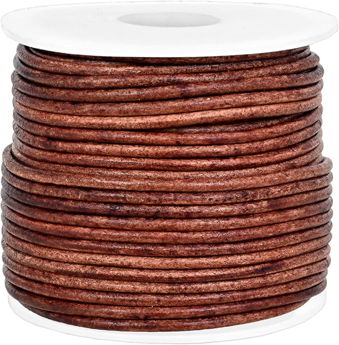GENIQUE Real/Genuine Round Leather String Cord - Image 2