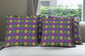 Ambesonne Mardi Gras Decorative Throw Pillow Case Pack of 4, Antique Old by Ambesonne
