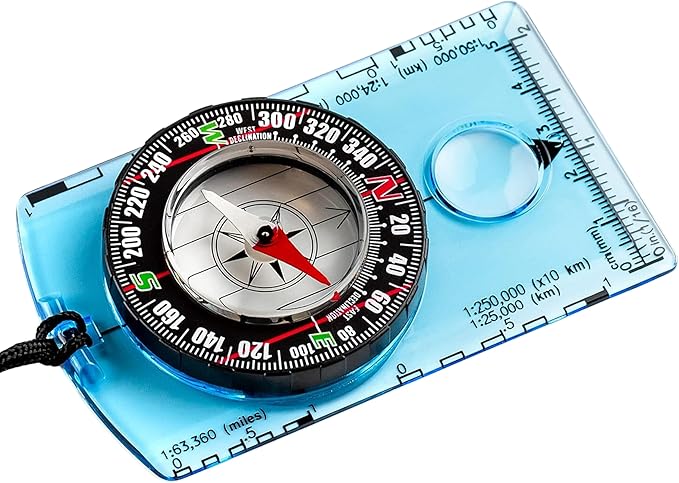 Trekker's Compass Crew Orienteering Compass, Magnetic Navigation Set by Unknown