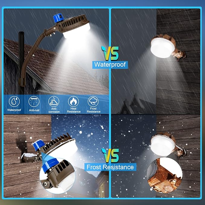 ledmo 120W LED Barn Light Dusk to Dawn Adjustable Angle - Image 7