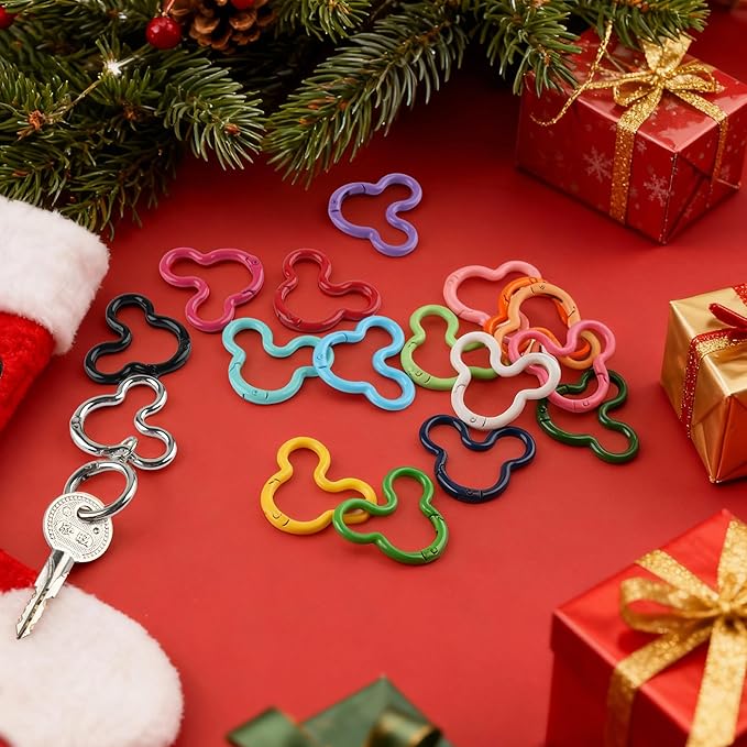 17Pcs Aluminum Alloy Creative Carabiner Clips, Colorful Spring Snap Hook - Image 5
