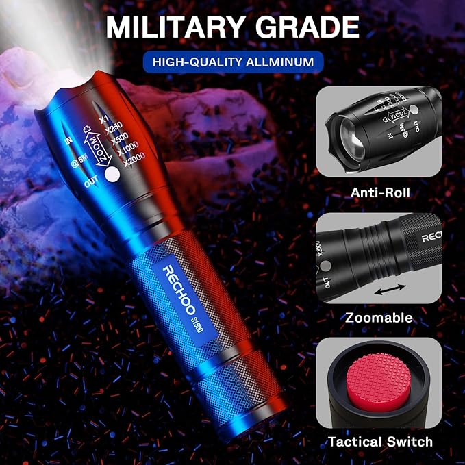 RECHOO 2 Pack LED Flashlights High Lumens - Image 2